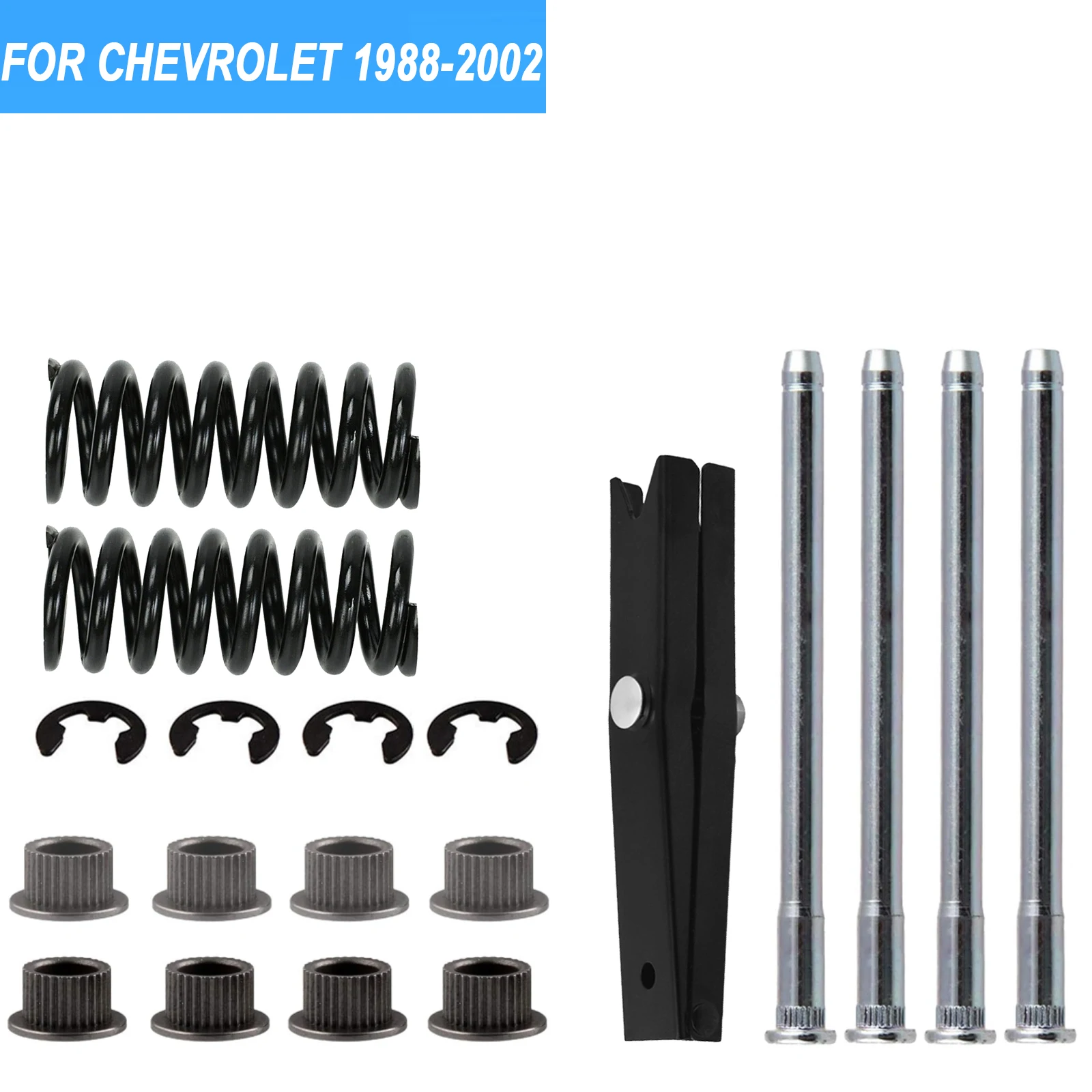 Kit de reparación de bujes de bisagra de puerta para Chevrolet C1500 C2500 GMC Suburban Tahoe Chevy GMC SUV de tamaño completo, bisagra de puerta modificada para coche