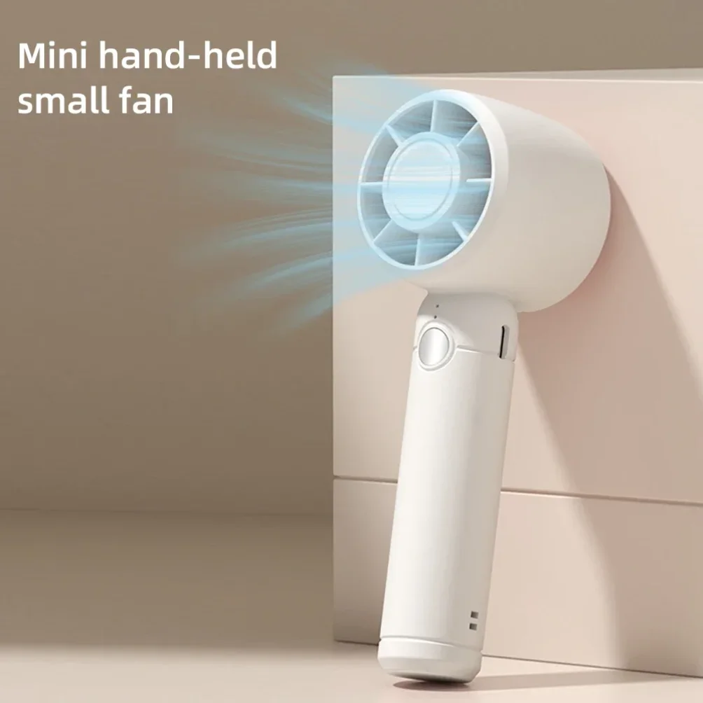 

2026 USB Rechargeable Mini Fan Portable Handheld Cooling Fan for Office & Travel