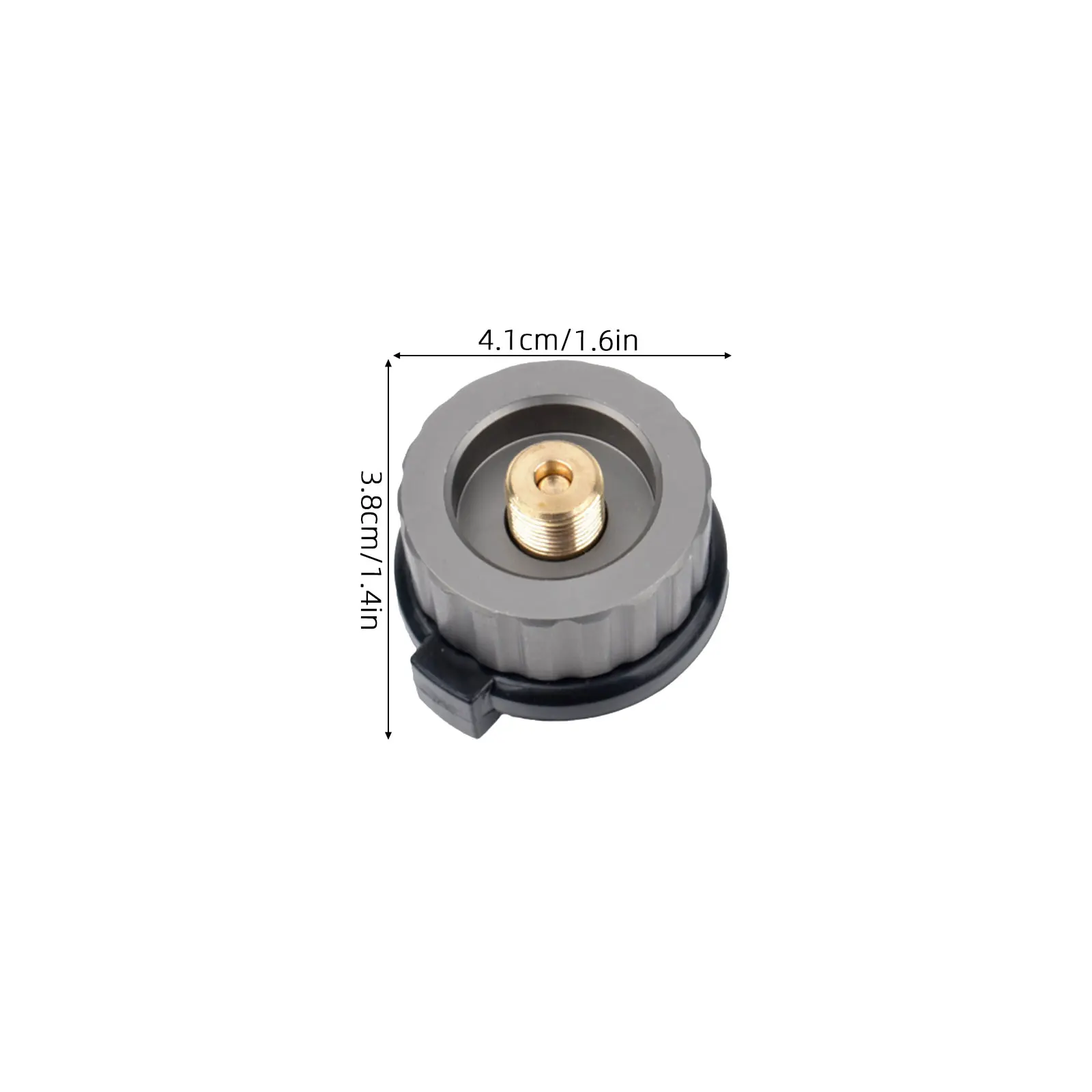 

Gas Bottle Adapter Stove Connector Split Type Nozzle for Camping Outdoor BBQ with Leak