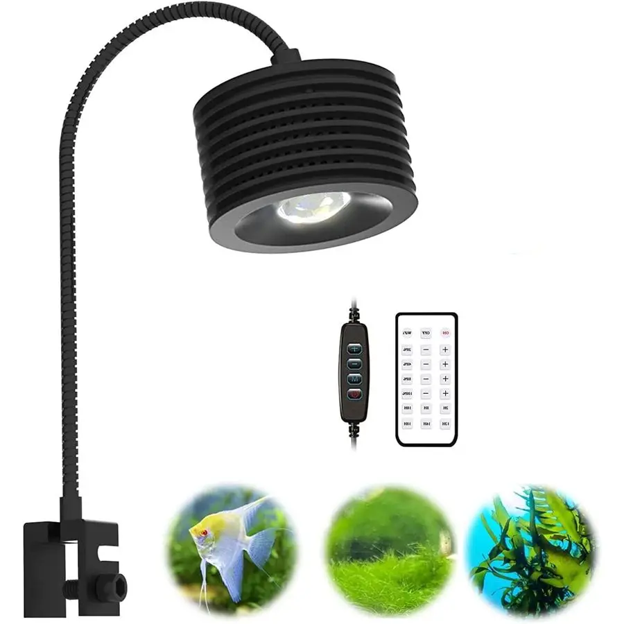 

Аквариумный светильник полного спектра, 4-канальный пульт дистанционного управления, регулируемый пресноводный светильник на гибкой стойке, супер яркий светильник для аквариума для посадки