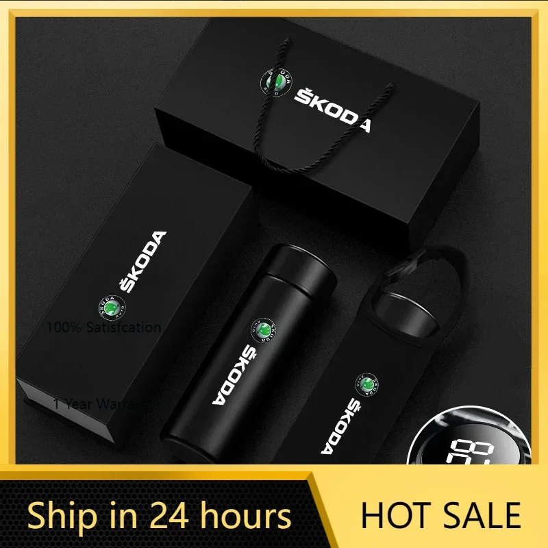 

Автомобильная наклейка 2026 Горячая 500 мл Портативная автомобильная умная бутылка-термос для Skoda Octavia MK2 MK1 2 3 A4 A5 A6 A7 A8 Fabia Karoq Superb Rap