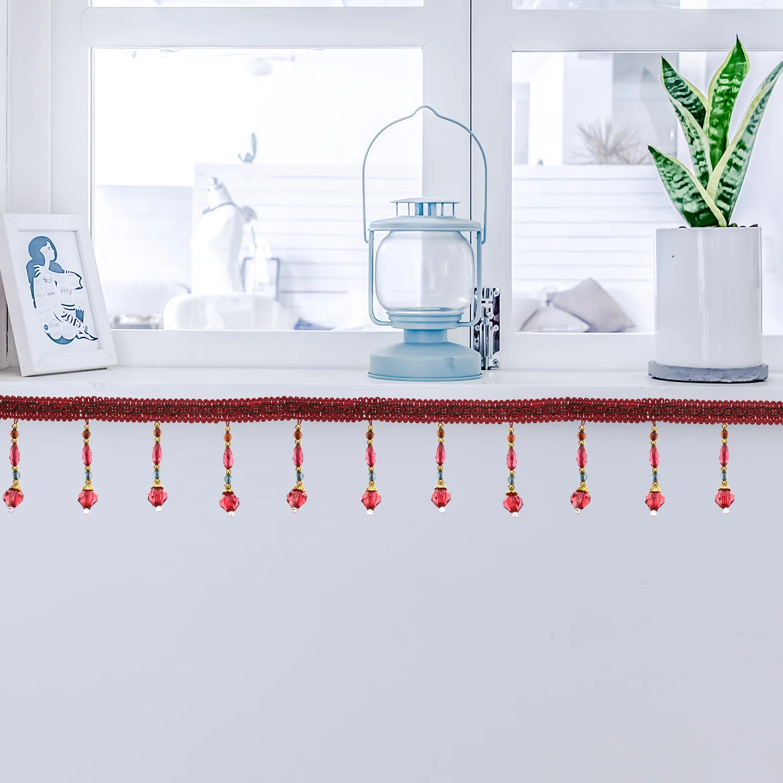 

150Pcs Premium Beaded Fringe Trim for Curtains Decorative DIY Sofa Accessories and Crafts