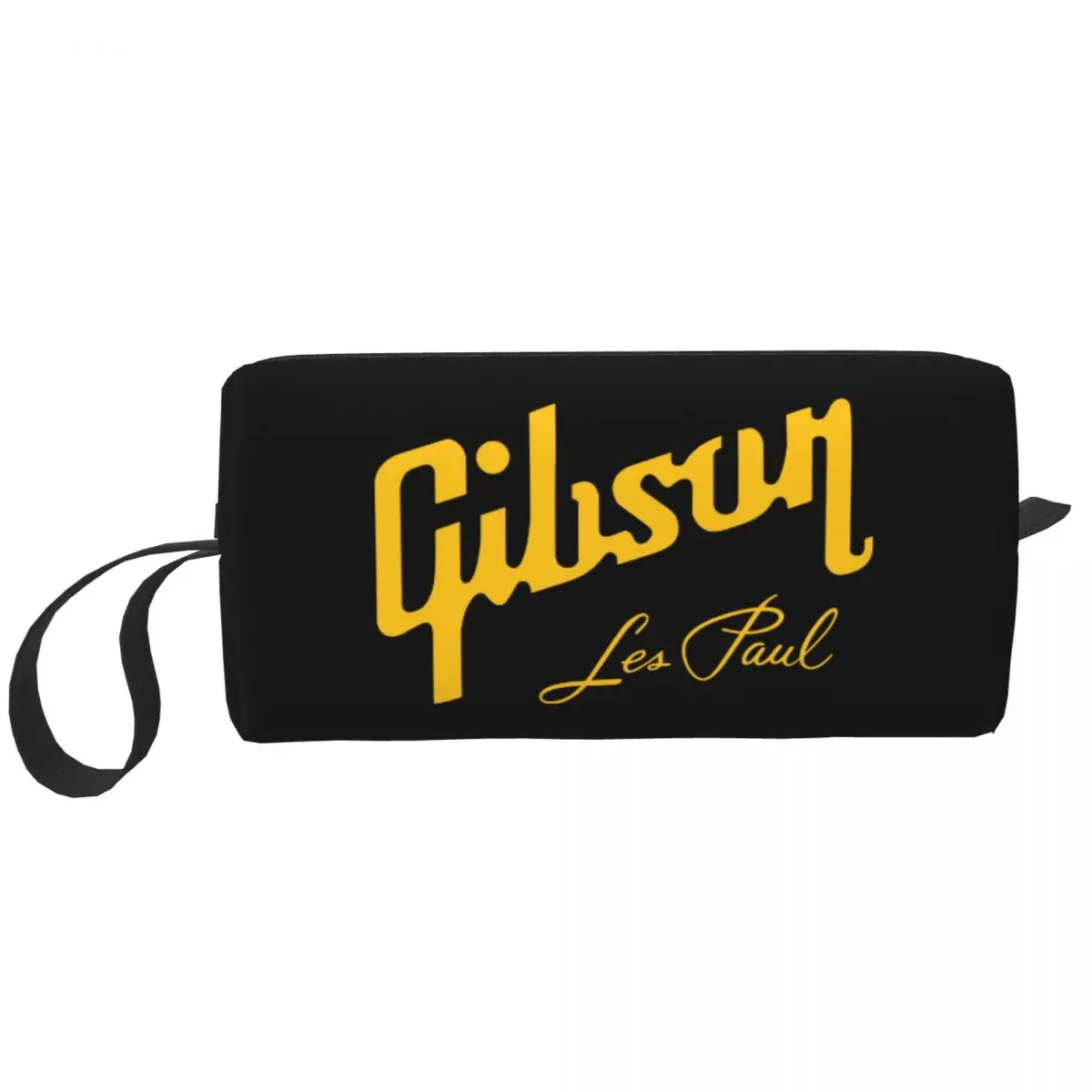 Guitar Logo Music Legends Of Ton Cosmetic Bag for Women Makeup Bags Gibsons Travel Zipper Toiletry Bag Organizer Storage Bag