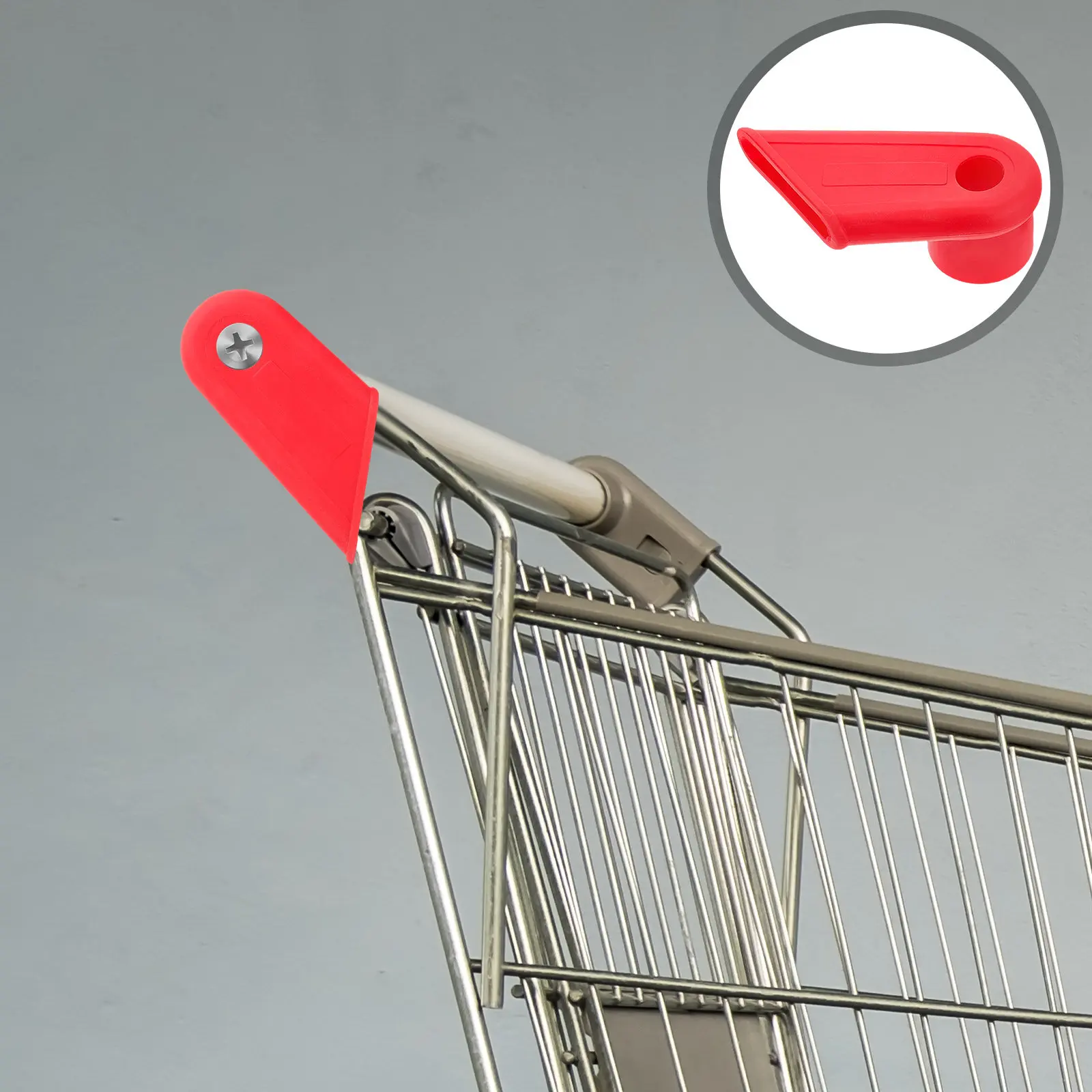 1 Pair Shopping Cart Handle Connectors Plastic Replacement for Grocery Cart Grip Attachments Repair Supplies Plastic Handles