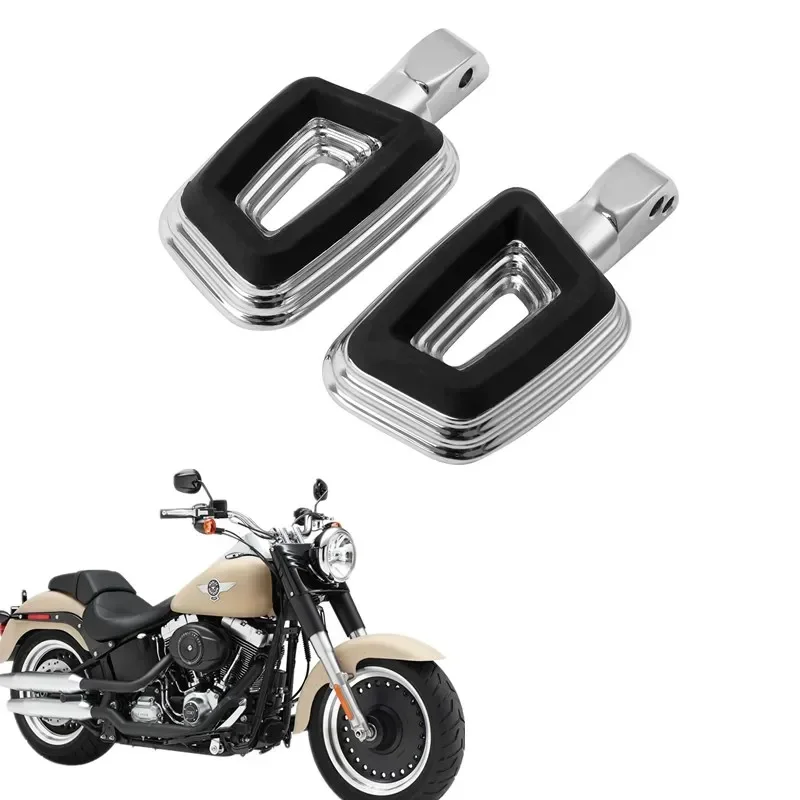 For Harley Softail Fat Boy Street Bob Sport Glide Low Rider Slim Heritage Classic 2018-2022 Rear Passenger Foot Pegs Pedal Pads