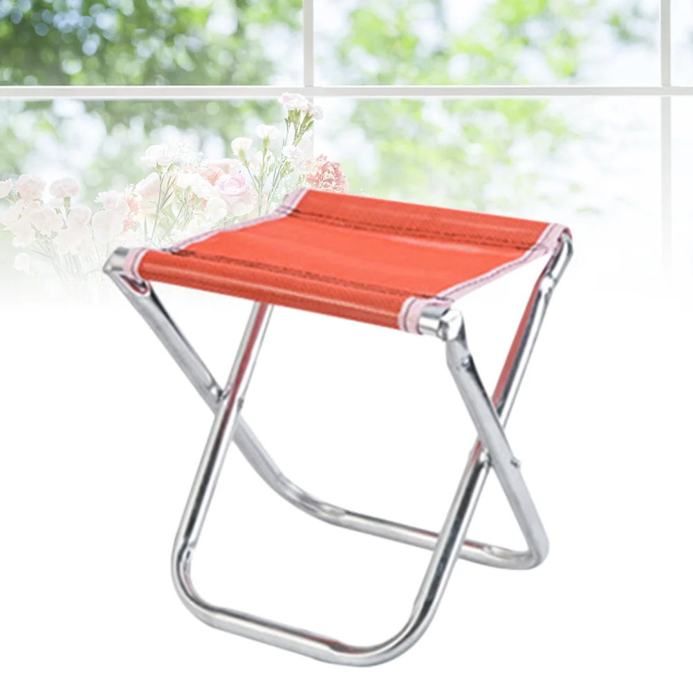 Outdoor Folding Stool Camping Lightweight Portable Chair Fishing Travelling Beach (Random Color) folding chair for camping