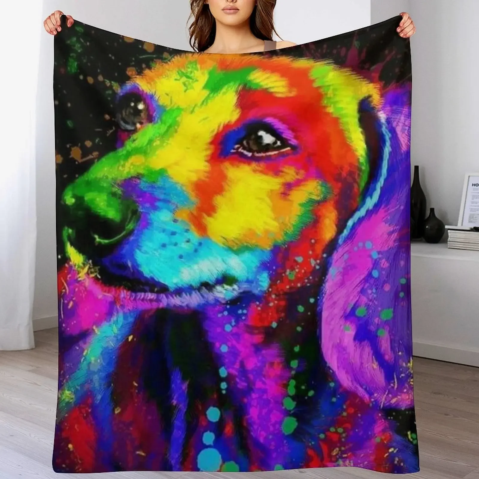 

Dachshund Dog popart art Throw Blanket Luxury Thicken Picnic Sleeping Bag Giant Sofa Blankets