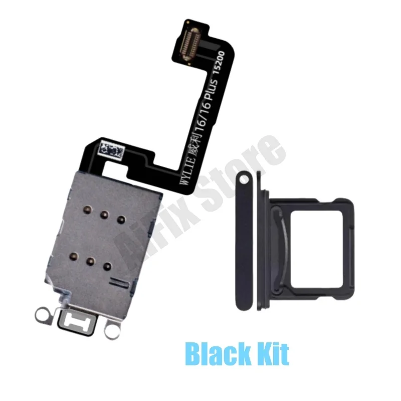 

For iPhone 16 16plus Esim Modify to Sim Adapter with Outside Dual Sim Card Tray Need Drill Hole