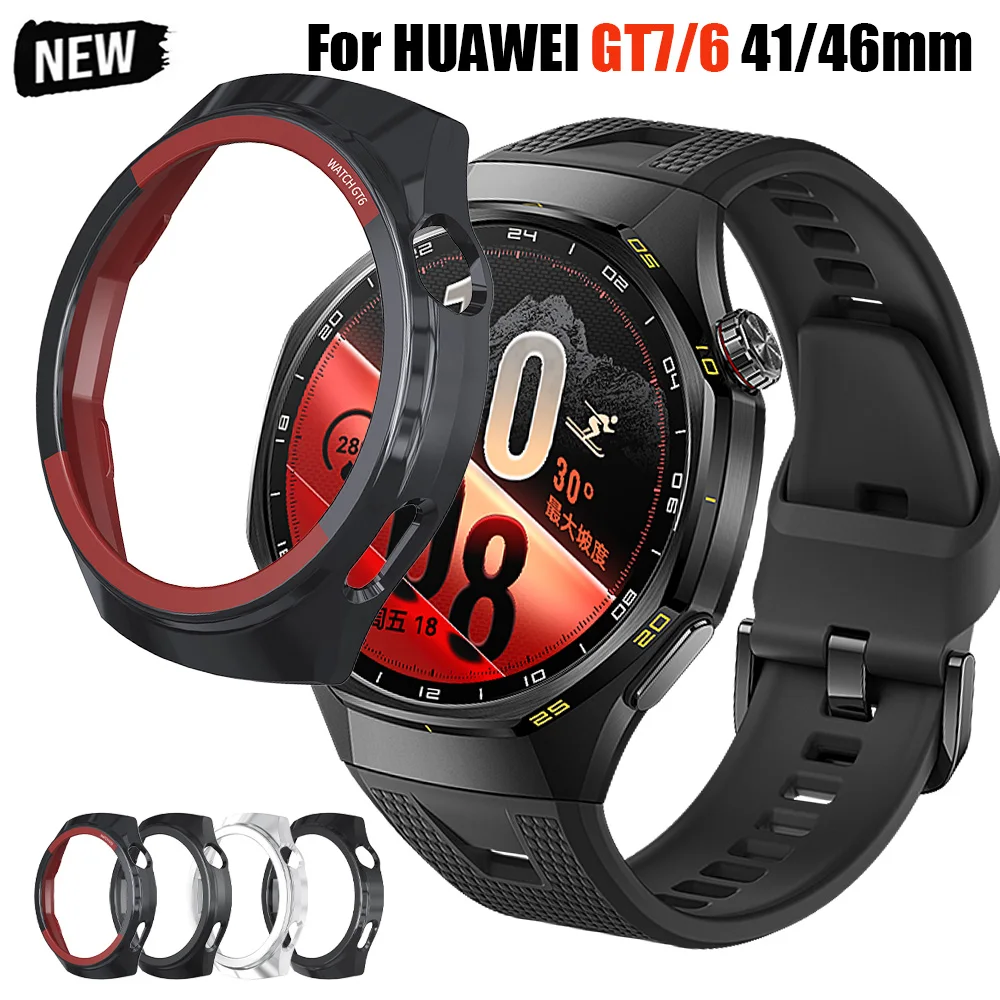 Hollow Cover for HUAWEI watch GT 7 GT 6 46mm Smartwatch Protective Hard PC Bumper Anti-fall Shell HUAWEI Watch gt7 gt6 Case