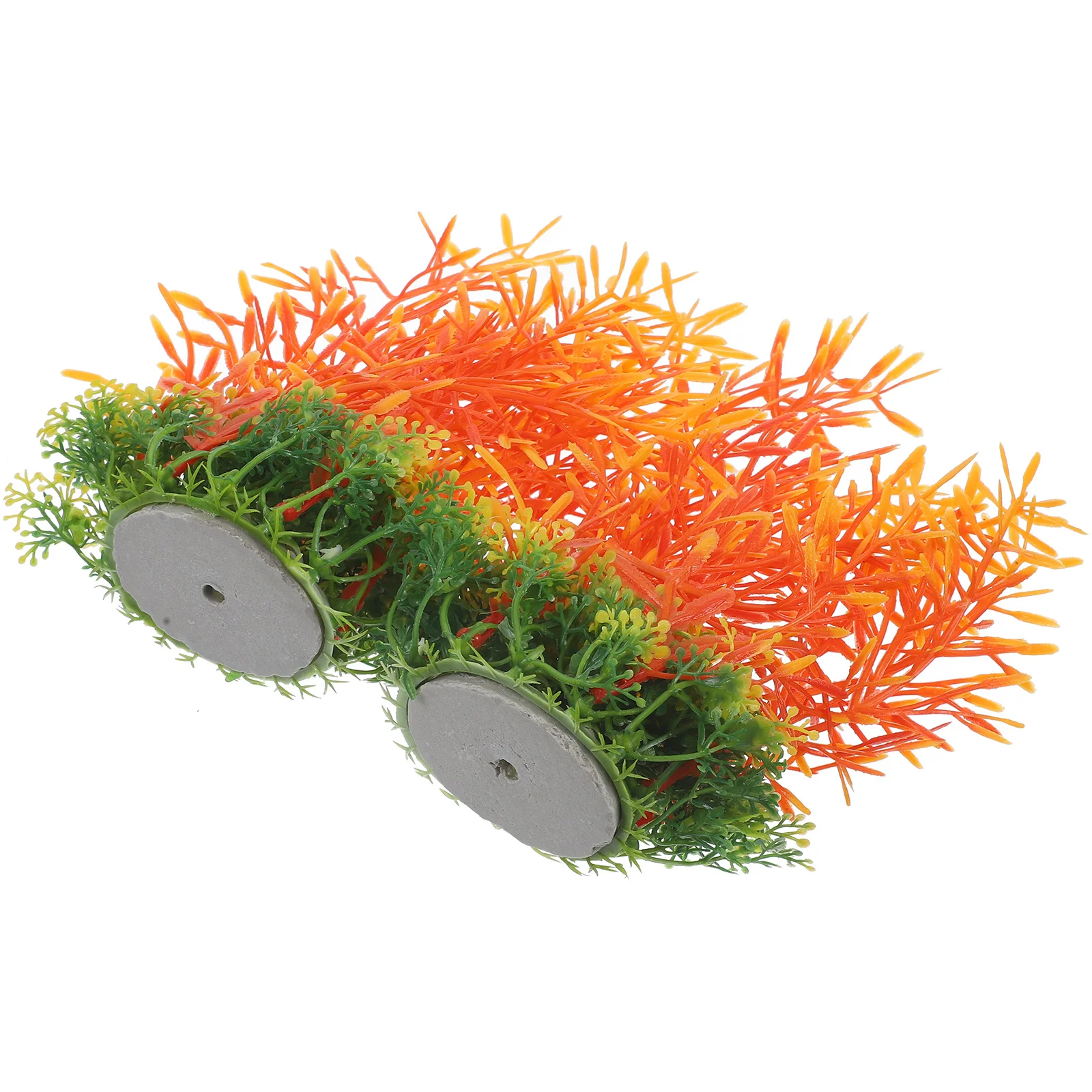 

2Pcs Fish Tank Plants Artificial Aquarium Decorations Underwater Aquatic Ornament Plastic Fake Plants for Freshwater Tank