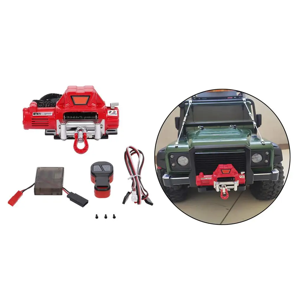 

1:10 RC Crawler Car Auto Winch Fit for 90046 D90 SCX10 -4 CC01 Model Parts