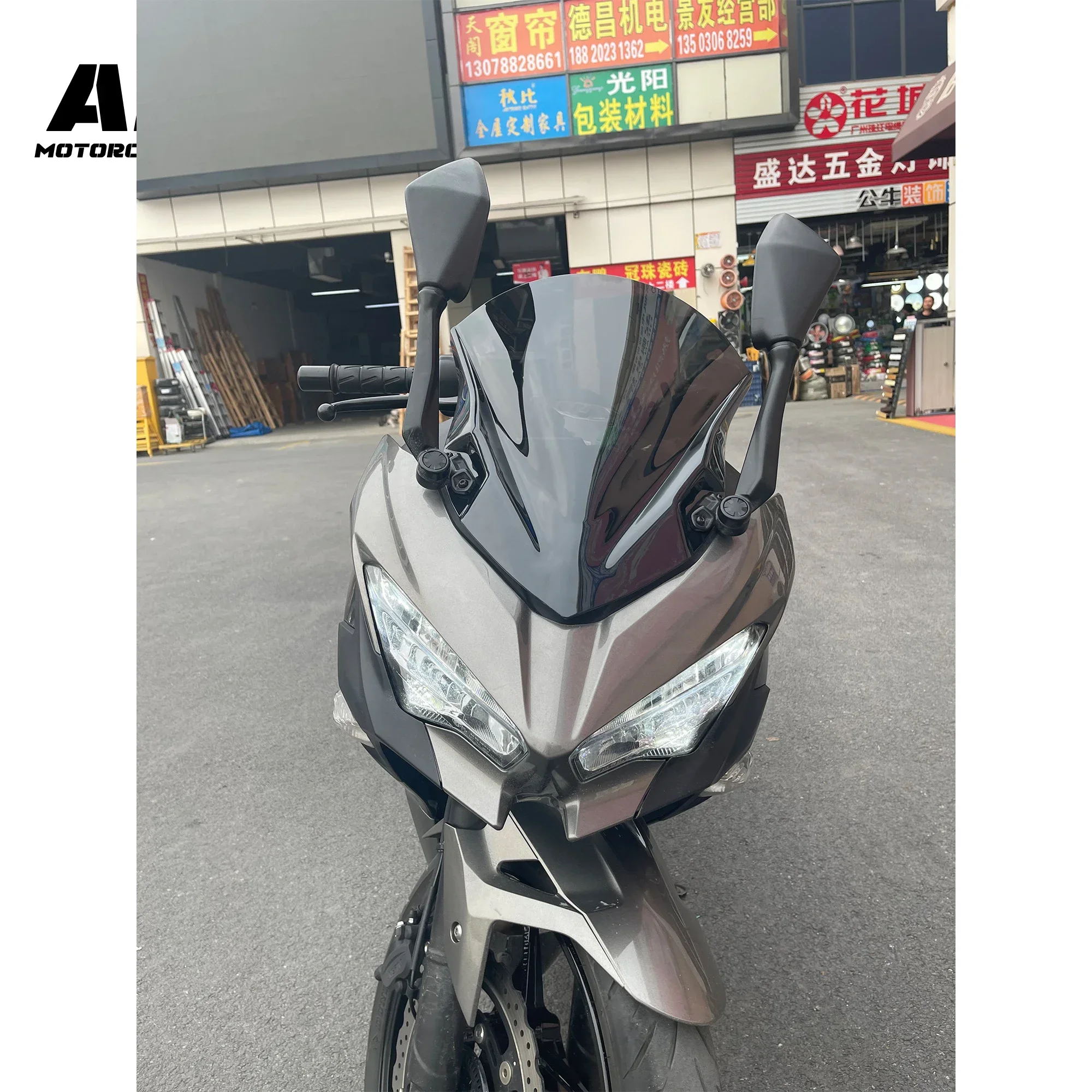 Suitable for Kawasaki Ninja 400 heightened windshield, modified thickened front windshield deflector goggles, new models
