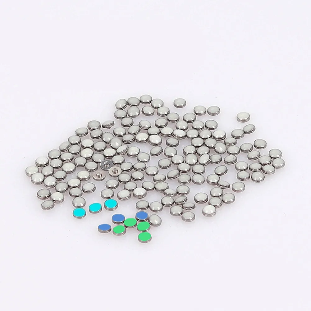 الخرز الأبيض الأزرق الأخضر مضيئة Pip ساعة الحافة إدراج 12 الساعة Lume اللؤلؤ نقطة وزارة الدفاع أجزاء استبدال ساعة الملحقات