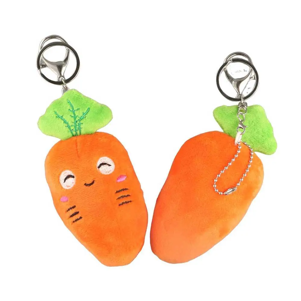 Custodia Ciondoli Accessori per gioielli Portachiavi carota Verdure Portachiavi carota Portachiavi per cartoni animati Portachiavi carota