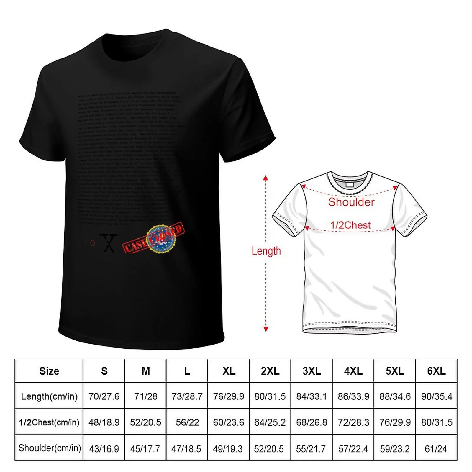 X Files - All Episode Listings (Season 1-9) T-Shirt Ultra Soft Breathable Tee Top