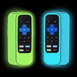 1 Pair Protective Case Fit for TCL Roku TV Steaming Stick 3600R 3800/3900 Remote Controller Silicone Cover Skin Anti-Slip