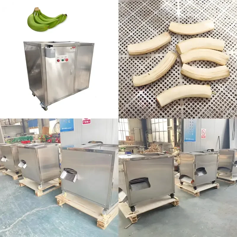 Industrial Grade Food Grade Stainless Steel Banana Peeling Machine for Commercial Use Clean Non Destructive Long Service Life