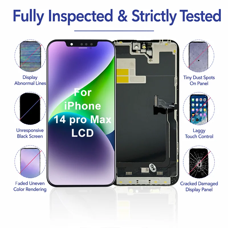 New OLED For iPhone 14 LCD 14 Pro Display 3D Touch 14 Pro Max Screen 14 Plus Display Replacement Parts Ture Tone Incell LCD image 5