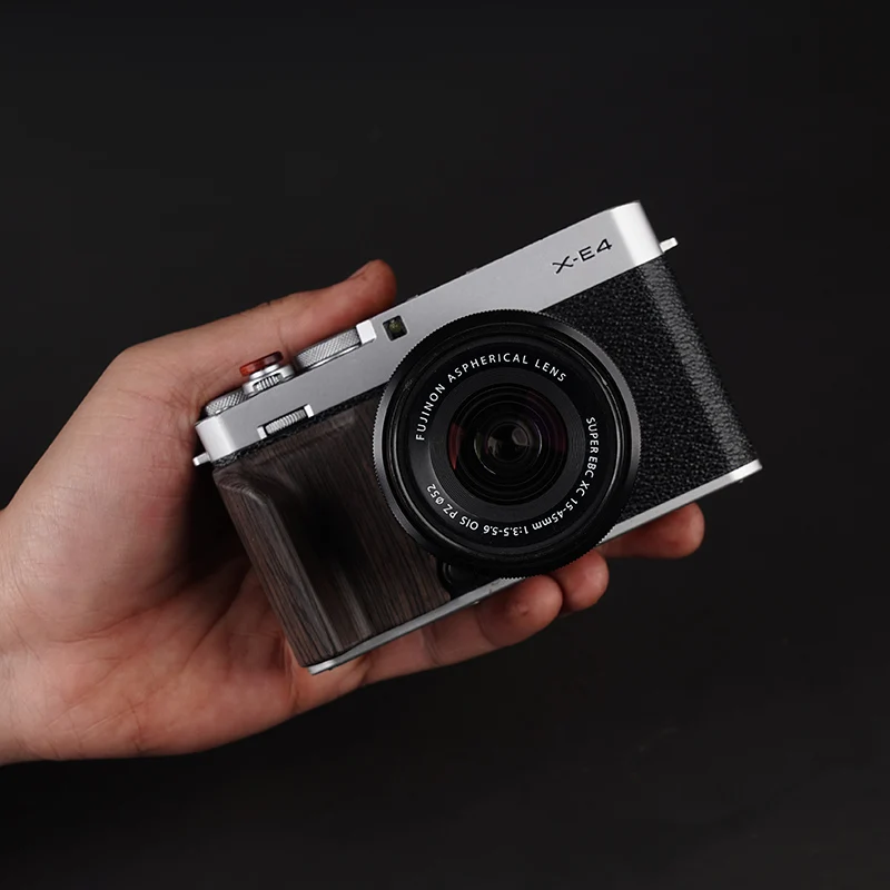 XE4 مقبض خشبي خفيف الوزن ل Fujifilm X-E4 مقبض من الخشب الصلب الجوز الأبنوس Padauk X E4 مقبض قبضة التصوير الملحقات