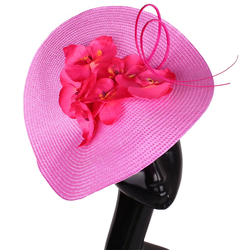 

Women Cocktail Church Fascinators Accessories Morning Glory Decoration Hair Clip Ladies Headwear Hairpin Black Party Headpieces