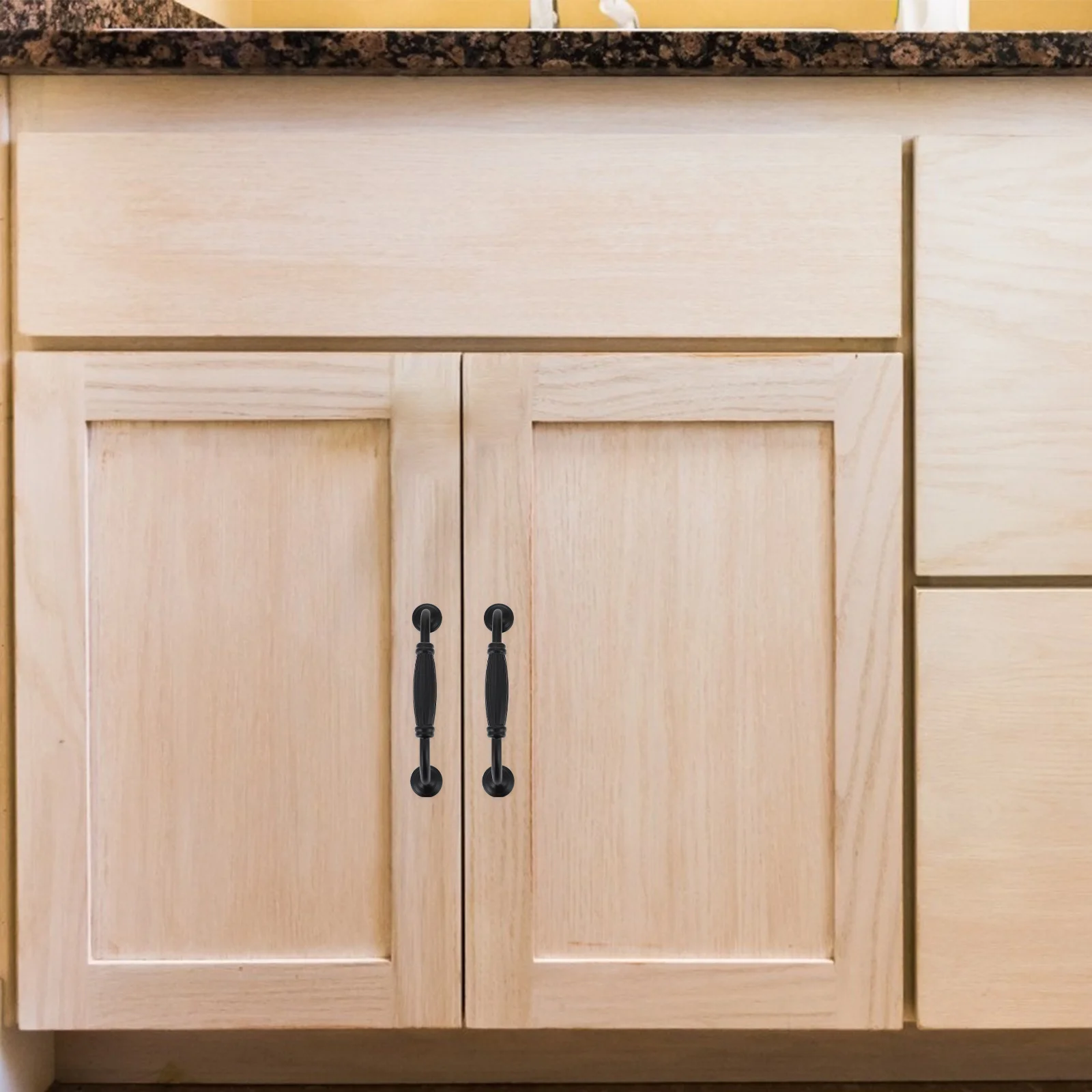 

6Pcs Aluminum Alloy Door Handles Modern Simple Durable Cabinet Drawer Pulls for Wardrobe Furniture Drawer Door Handle