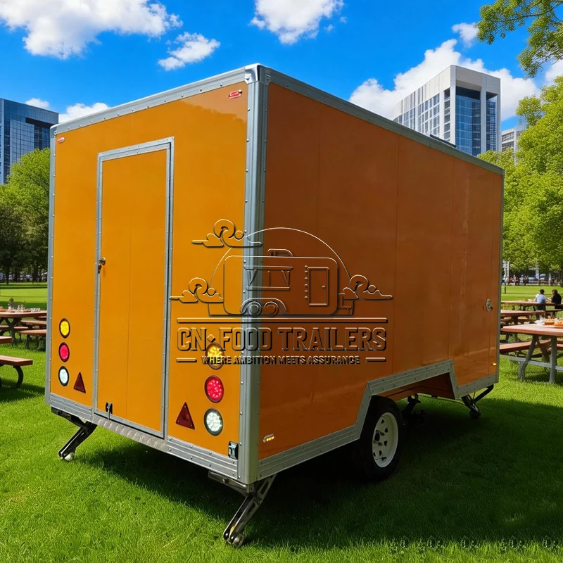 

CN Food Trailer Сертифицированный CE Мобильная кухня для нескольких кухни с фритюрницами Прилавок для напитков и сервировочной зоной для большого движения