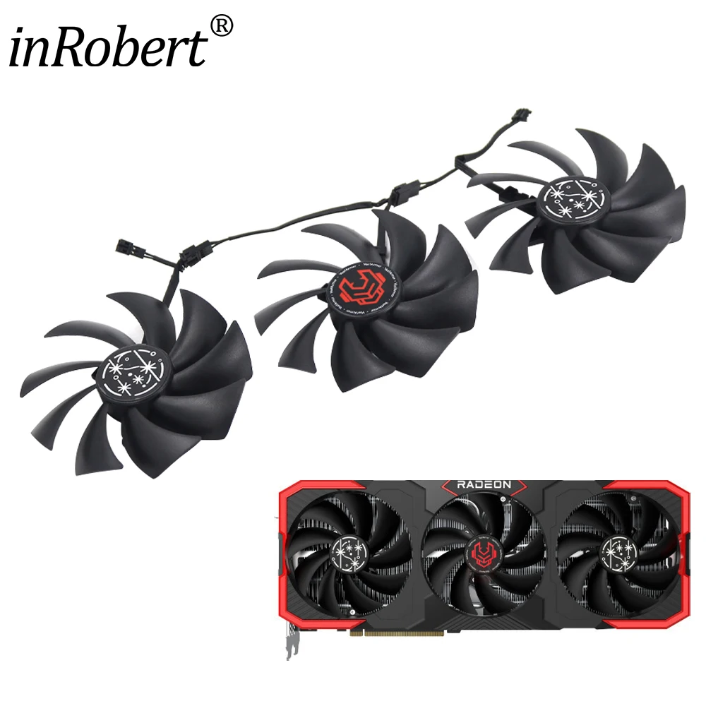 4Pin RX7900XT R​X7900XTX FD10015H12D Video Card Fan For VASTARMOR RX 7900XT 7900XTX Replacement Graphics Card GPU Fan