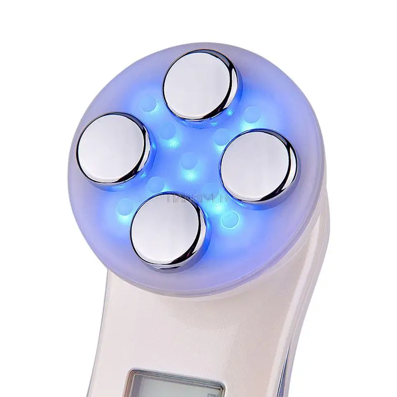 Gezicht Huid EMS Mesotherapie Elektroporatie RF Facial LED Foton Huidverzorging Apparaat Gezicht Lifting Draai Beauty Tool