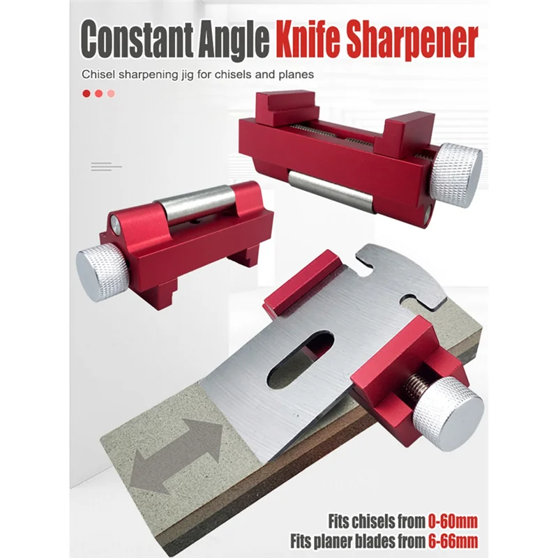 

KEKA Multi-Functional Fixed-Angle Knife Sharpener Adjustable Sharpening Stone Holder Aluminum Alloy