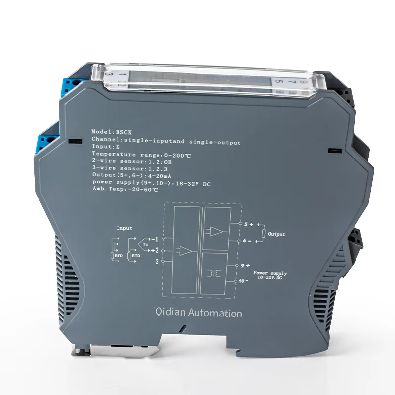 

RTD PT100 Temperature Signal Converter 0-100℃ 0-200℃ DIN Temperature Signal Repeaters 4-20mA 0-10V Temperature Transmitter