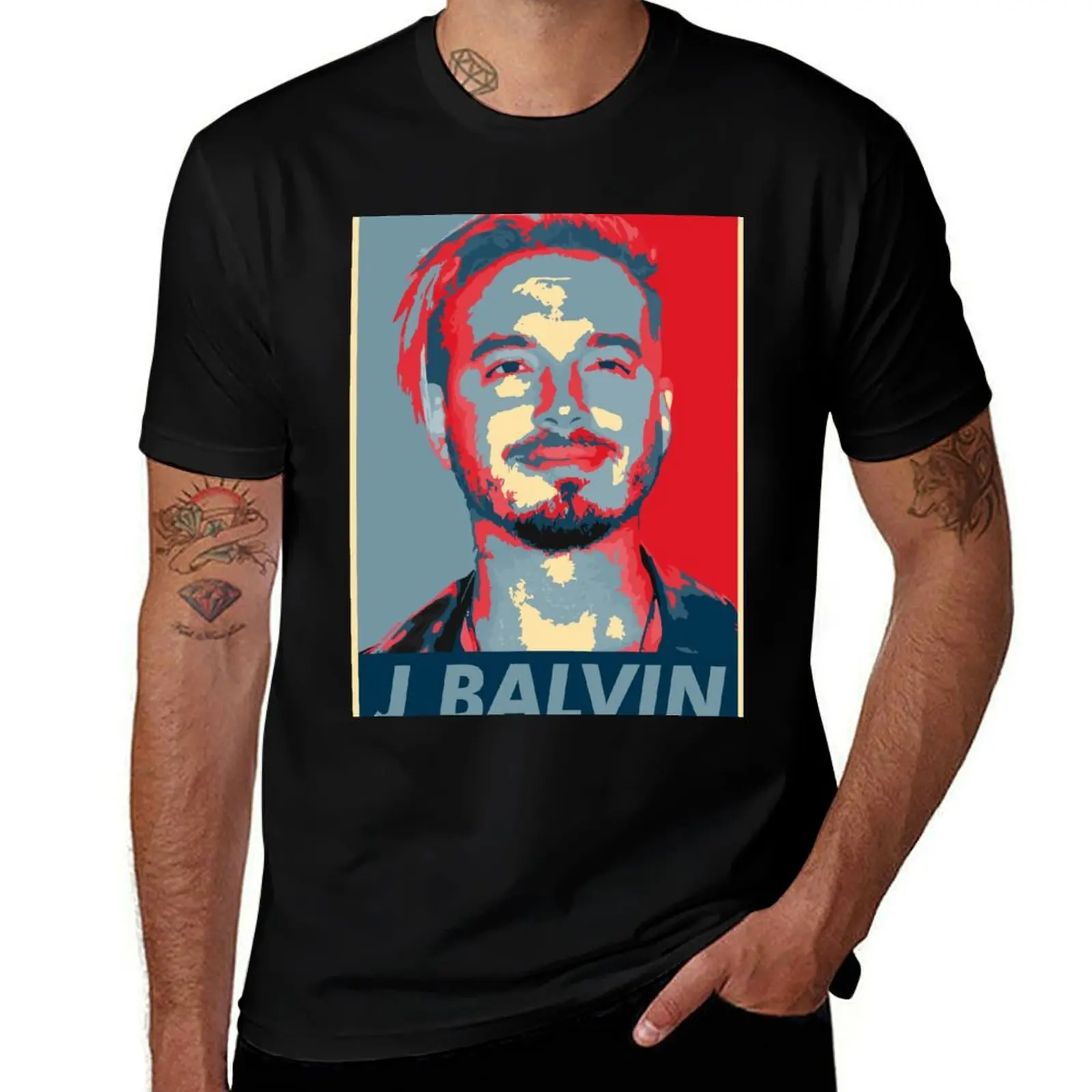J Balvin T-Shirt Classic Print Short Sleeve Shirt T-Shirt