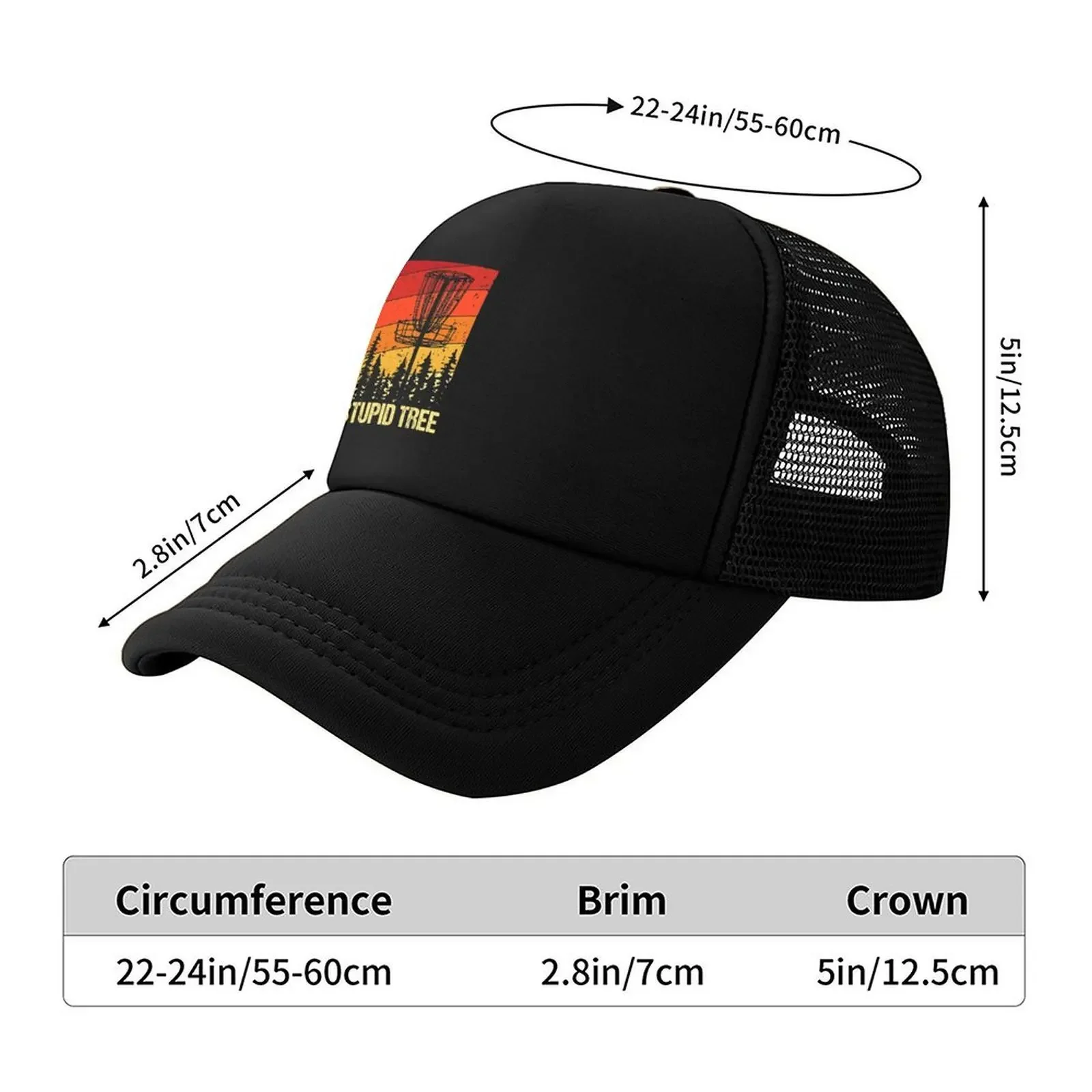 2026 Stupid Tree - Funny Disc Golf Baseball Cap Winter hat Christmas Hat Hat Baseball Cap Fishing cap Hats Man Women's