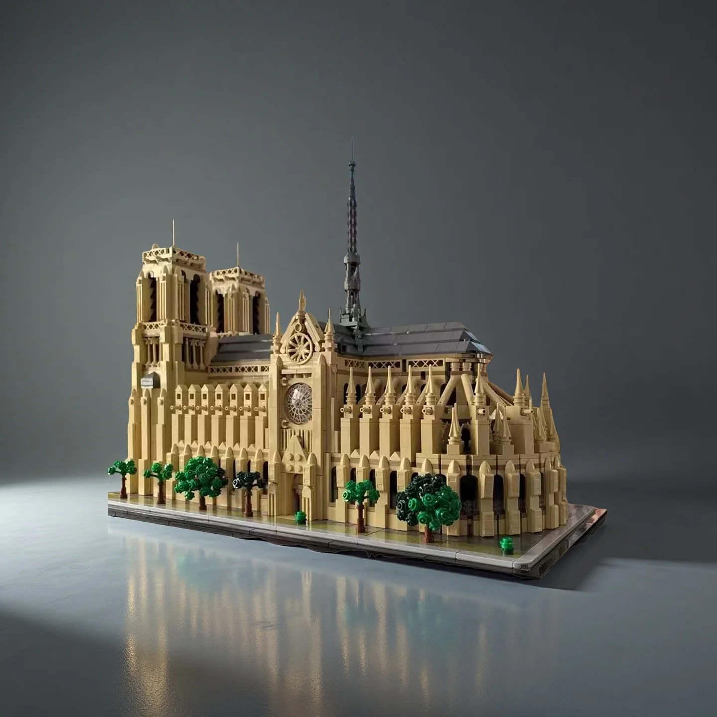 

2026 New Paris Courtyard Architectural Model Kit Adult Home Decoration Gift Collection Building Blocks Children's Christmas Gift