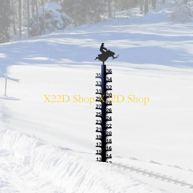 

X22D Metal Snow Measuring Ruler Practical Measuring Rulers Accessories Supplies