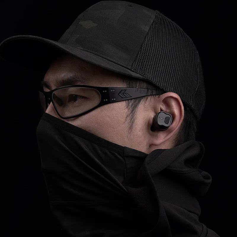 Tactical Bluetooth earplugs, Bluetooth 5.3 connection, electronic pickup noise reduction in-ear protective earplugs