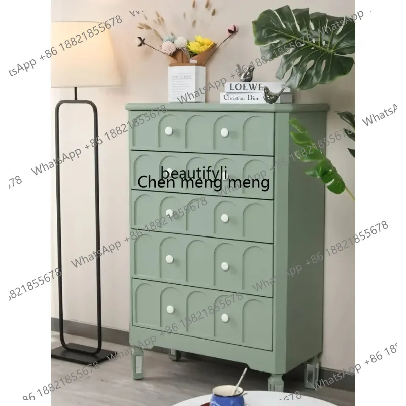 new Modern Simple Green Chest of Drawers, Storage Locker, Clothing Classification Drawer ss 26