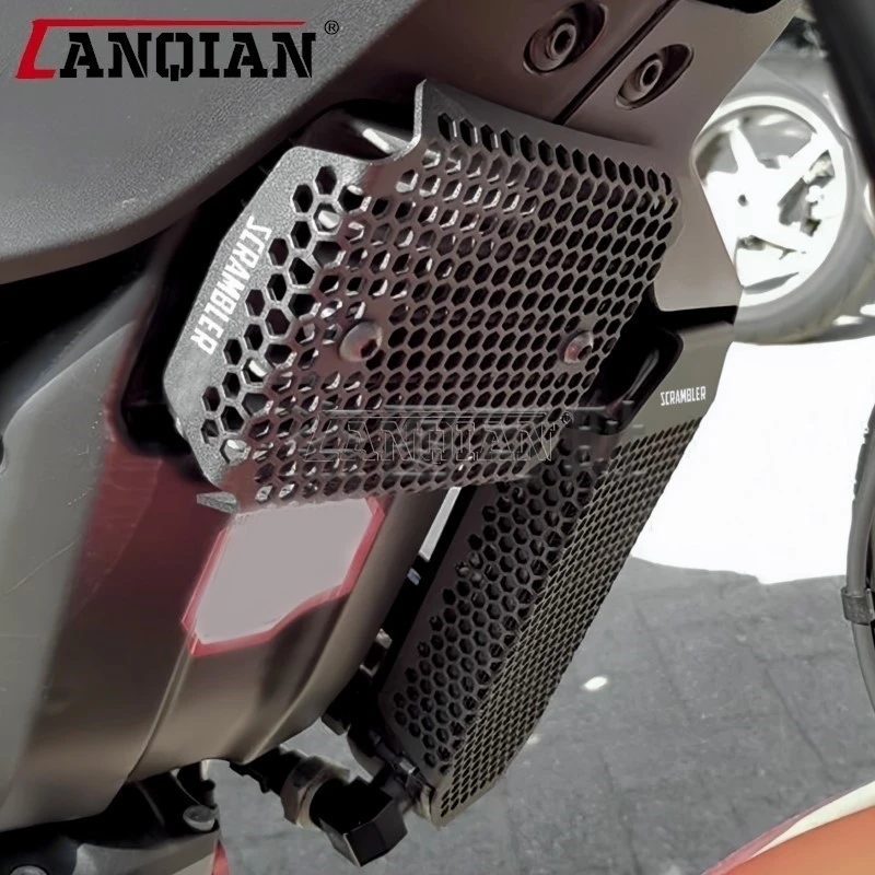 For DUCATI Scrambler 800 2015-2027 Scrambler800 Icon/ Full Throttle Nightshift 2023 Oil Cooler Grille Rectifier Guard Protector