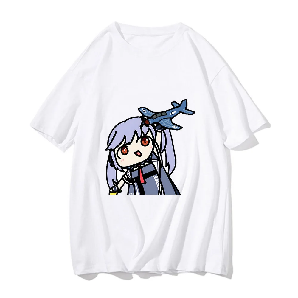 Azur Lane Essex T Shirt Men/Women Aesthetic Kawaii Tshirts Unisex Harajuku Streetwear Cartoon 100% Cotton Tops Cute Short Sleeve