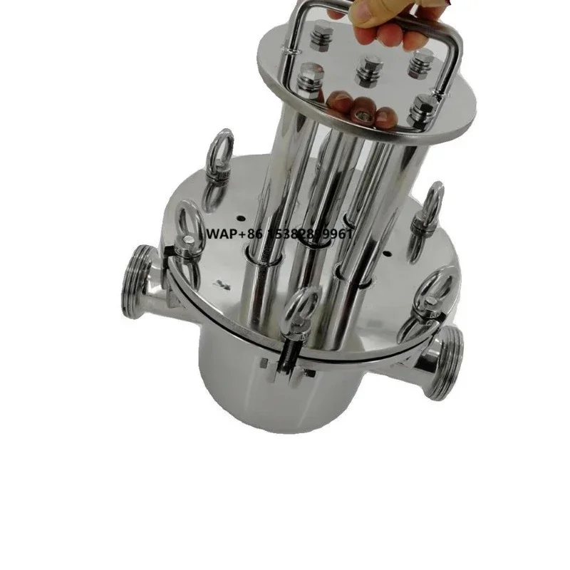 

304ss Pipeline Magnet Iron Remover Oil Pipe Filtration 13000gs Magnet Force