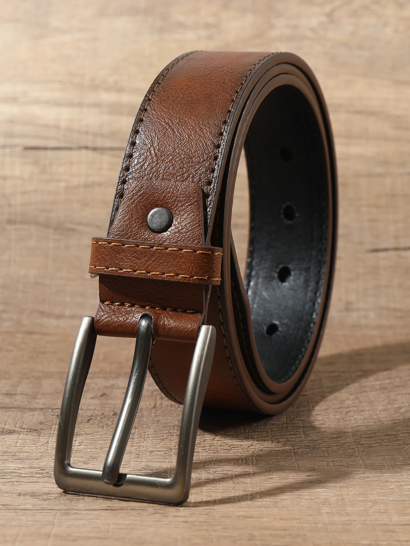 Fashion Vintage Pu Leather Belt Male Famous Brand Luxury Designer Retro Cowboy Brown Jeans Trouser Waist Belts For Man