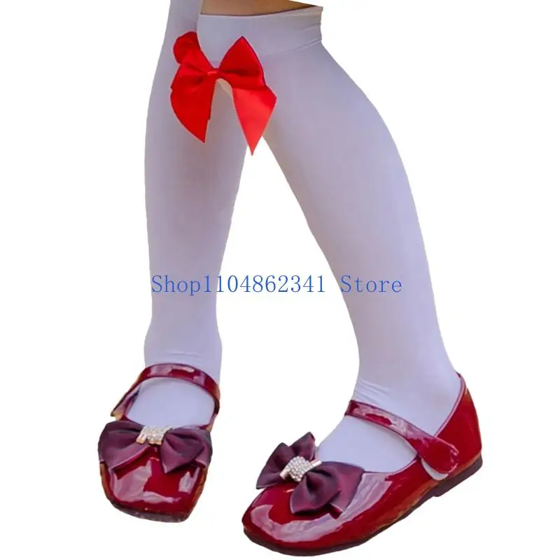 

5asd Гольфы Чулки с милыми бантиками Носки до середины икры Летние тонкие гольфы Прозрачные шелковые чулки Длинные изделия