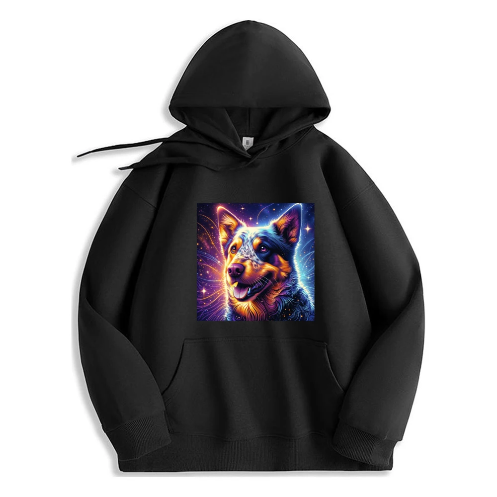 

Vibrant Australian Cattle Dog Hoodie Fashion Clothes Men Comfortable Men's Sweatshirt Printed Tops Casual