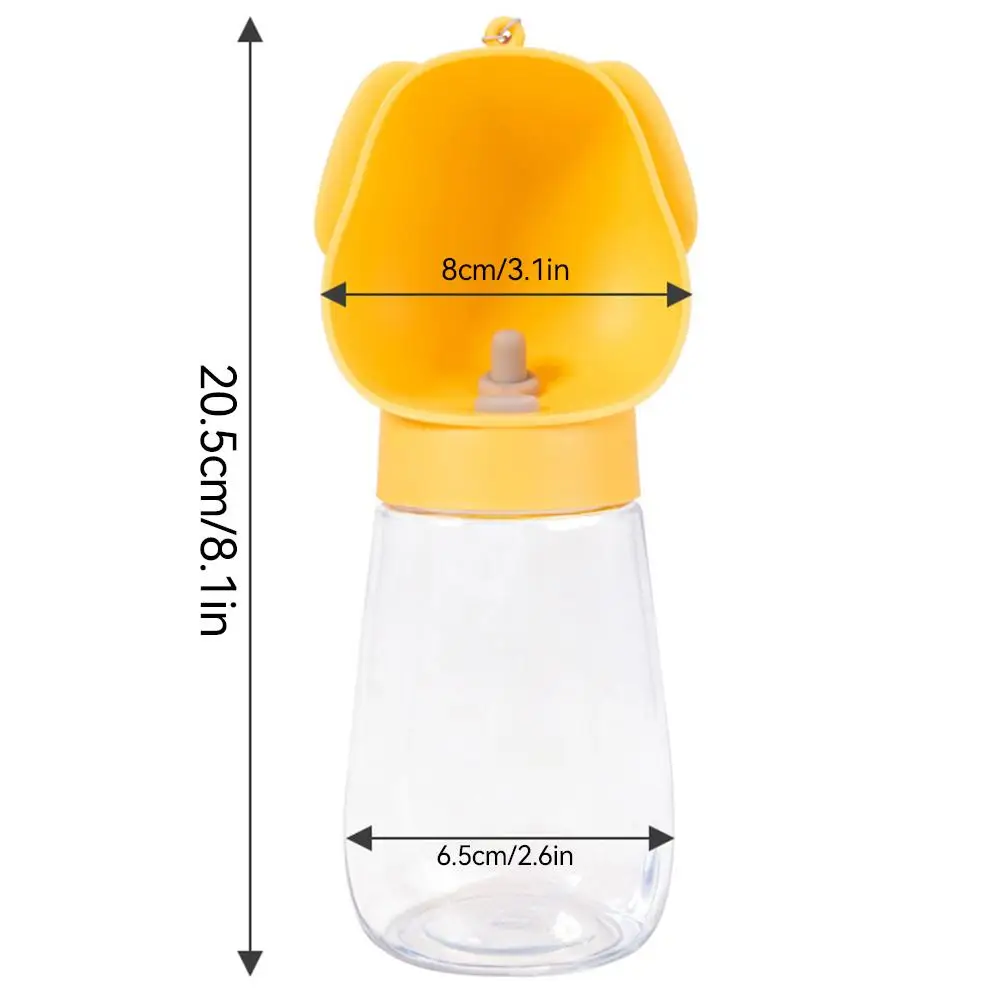 Portable Pet Water Bottle Leak Proof Dog Water Dispenser For Walking Hiking Travel With Filter One Handed Operation 300ml view 6