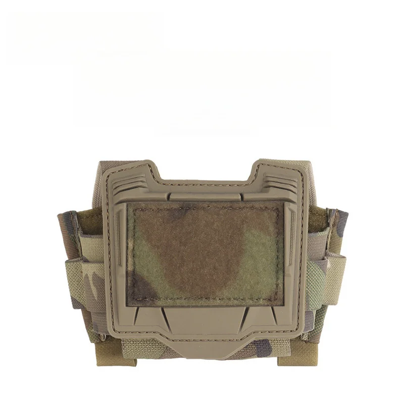 Tactical Helmet Velcro Mount Battery Storage Bag, Portable Organizer Pouch, Custom Decor Accessory