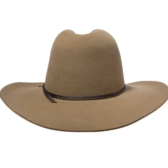 Chapeau en laine Pure décoré avec ruban tissé fin, mode européenne et américaine, chapeau polyvalent en feutre de laine