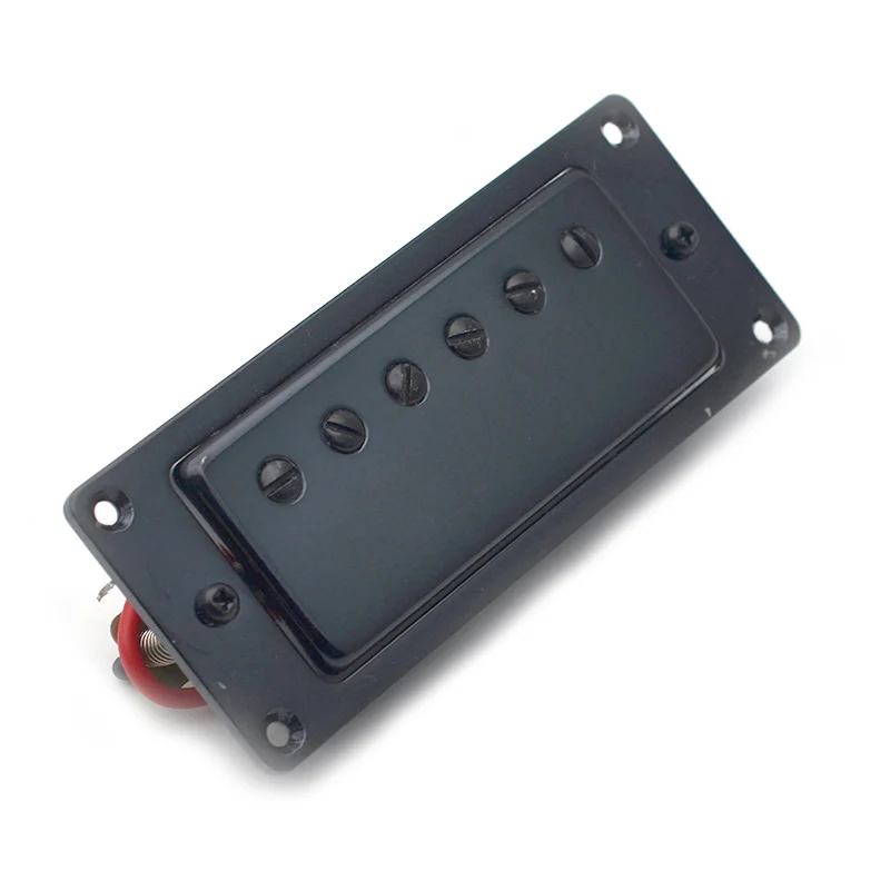 Mini 6 Hole Electric Guitar Humbucker Pickup for LP Guitar Black/Gold/Chrome (Neck and Bridge are Universal)