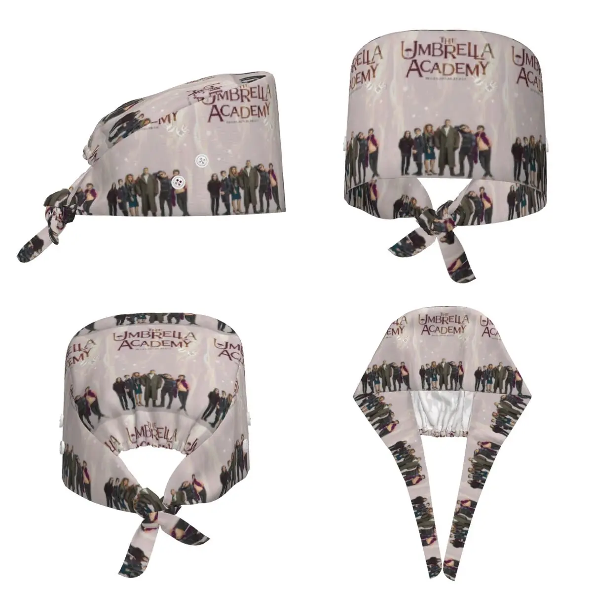 The Umbrella Academy Tv Scrub Hat Doctor Working Surgical Cap Unisex Adjustable Nursing Caps for Dentist