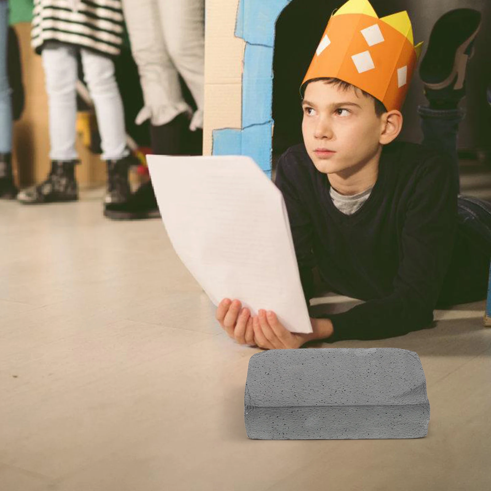 

Realistic Sponge Fake Brick Blocks Comedy Tricks Magician Gimmick Pranks Performance Props Lifelike Foam Construction Trick