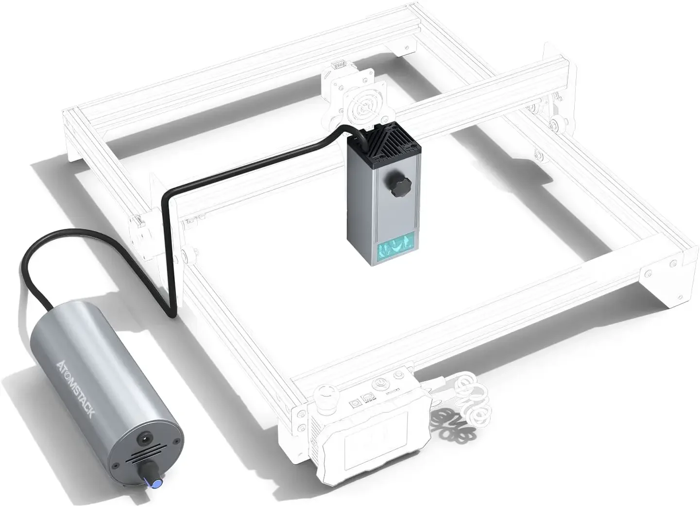 

TLF ATOMSTACK M100 130w Quad Engraving Module with Air Assist Kits 20W Output Power for X20pro Engraving Machine Cutter