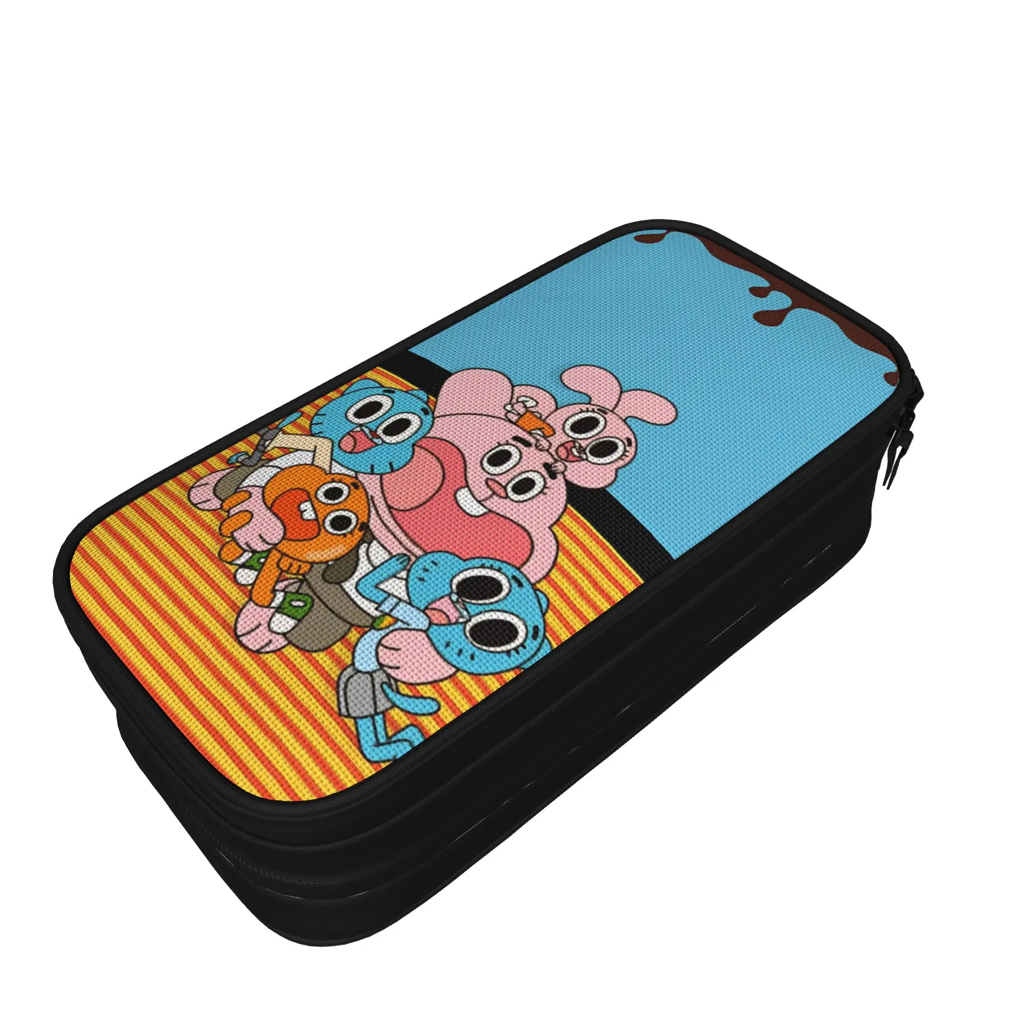 Gumballs Video Game Pencil Case New  Bag Kids Large Storage School Supplies Gifts Pencilcases